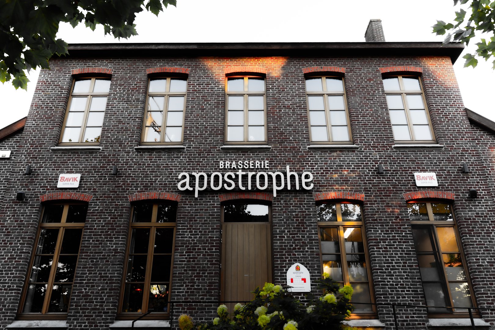 Apostrophe Restaurant exterior - historic brick building
